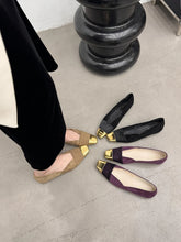 LBSFY  -  Fashion Women Loafers Mixed Color Suede Sexy Party Flat Low Heeled Black Beige Purple Dress Shoes Woman Casual Dress Size 35-39